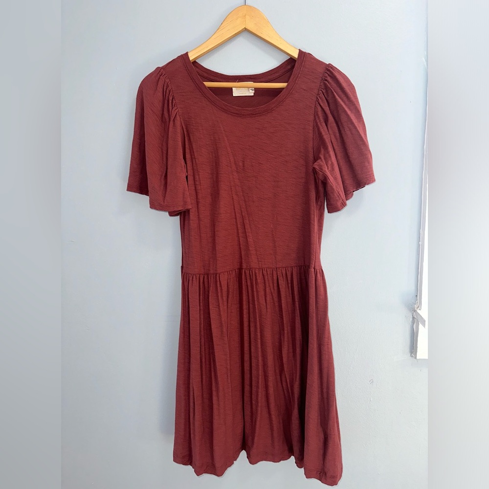 Elegant Rust Dress